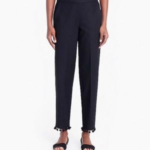 J. Crew linen blend pompom pants 4 worn once